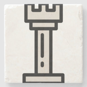 chess stone coaster