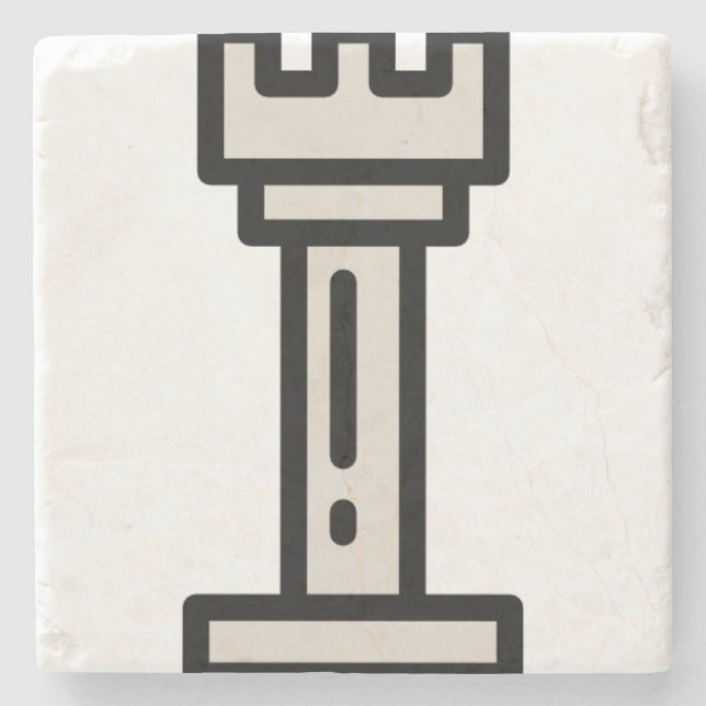 chess stone coaster (Front)