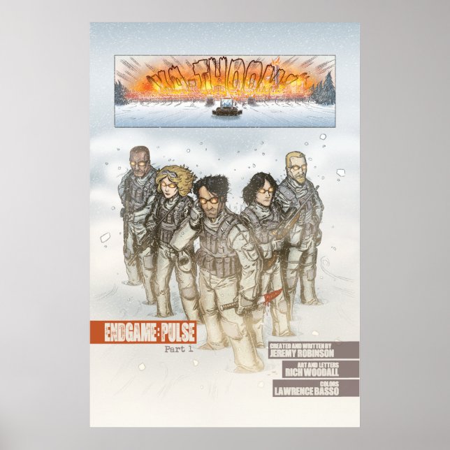 Chess Team Comic Book Art Poster (Front)