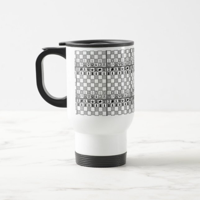 Chess Theme  Travel Mug (Left)
