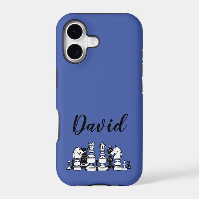 Chess Themed Personalised iPhone Case (Back)
