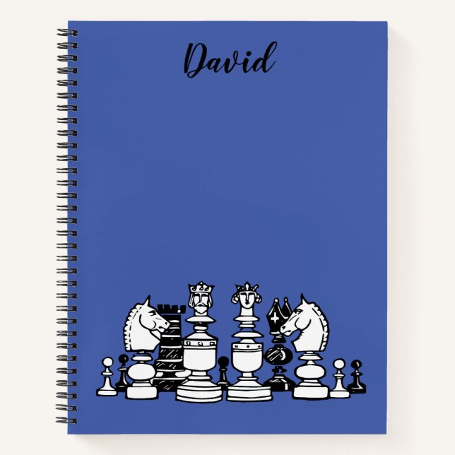 Chess Themed Personalised Notebook (Front)