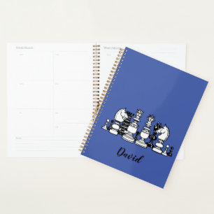 Chess Themed Personalised Planner Notebook