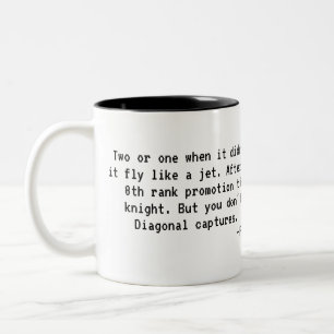 Chess tips Two-Tone coffee mug