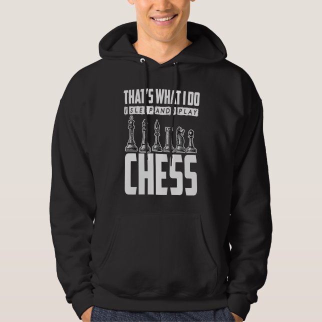 Chess Trainer Chess Playing Hoodie (Front)