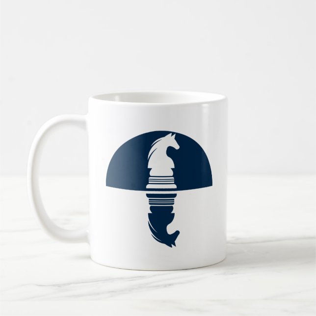 Chess - Two Knights Coffee Mug (Left)