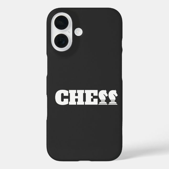 Chess Word White Knights Creative Unique Strategy Case-Mate iPhone Case (Back)