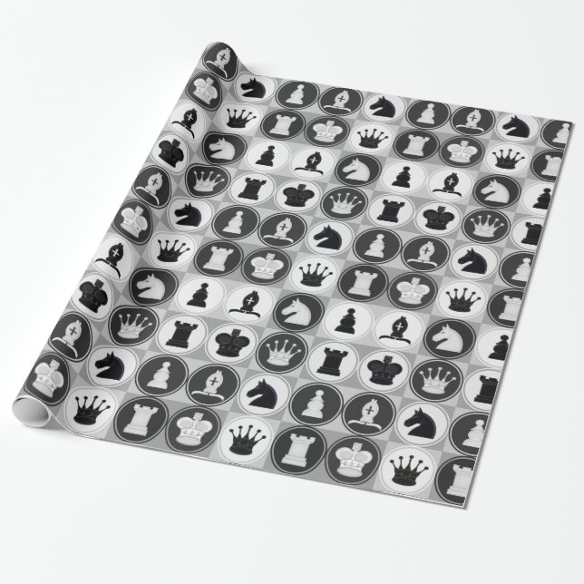 Chess Wrapping Paper (Unrolled)