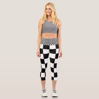 Chess Yoga Capri Leggings