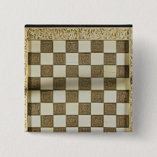 Chessboard 15 Cm Square Badge