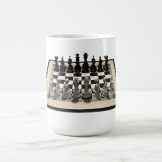 Chessboard and Chess Pieces: Coffee Mug