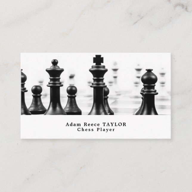 Chessboard, Chess Club Business Card (Front)