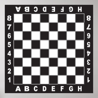 chessboard chess table competition poster