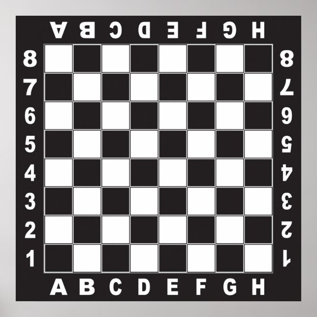 chessboard chess table competition poster (Front)
