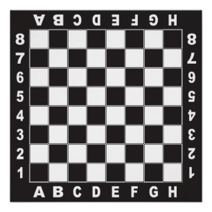 chessboard chess table competition poster