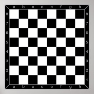 chessboard classic poster