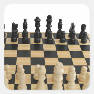 chessboard design square sticker