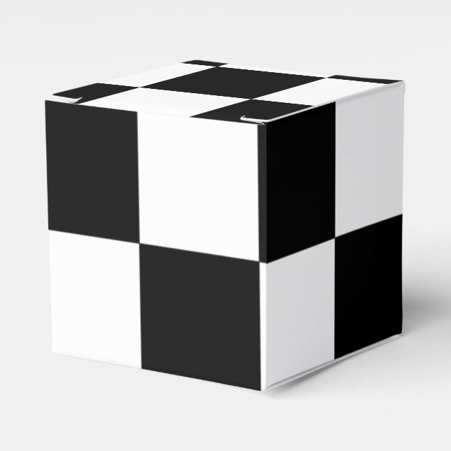 Chessboard Favour Box (Front Side)