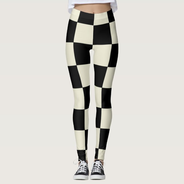 Chessboard lecna leggings (Front)