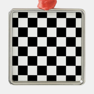 Chessboard Metal Tree Decoration