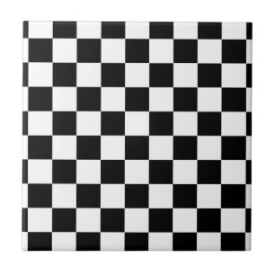chessboard pattern black and white tile