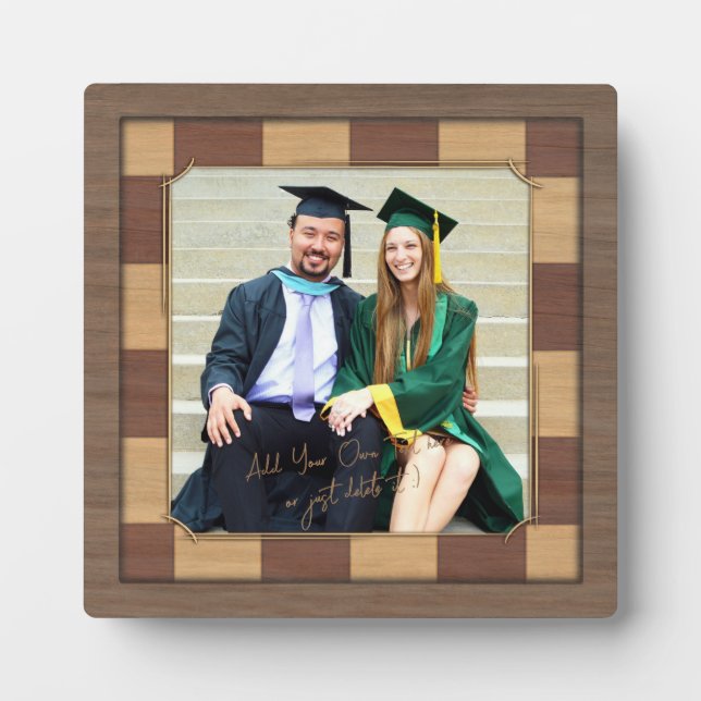 Chessboard Photo Frame Template. Chess Player Gift (Front)