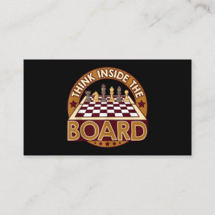 ChessBoard Quote Chess Player Thinking Game Board Enclosure Card