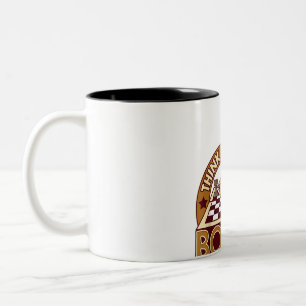 ChessBoard Quote Chess Player Thinking Game Board Two-Tone Coffee Mug