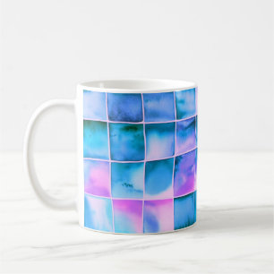 chessboard sample watercolor coffee mug