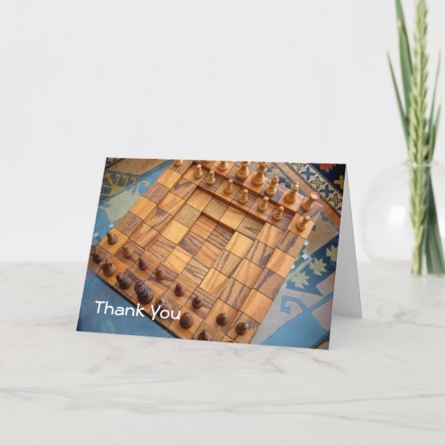 Chessboard Thank you card (Front)