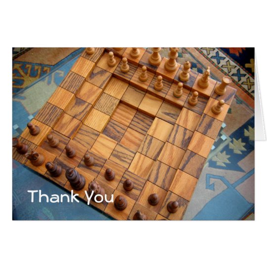 Chessboard Thank you card