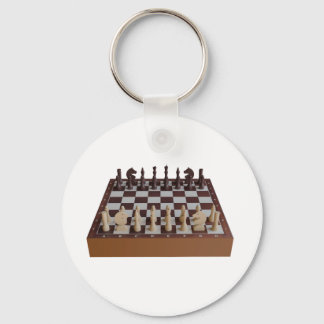 Chessboard with chessmen key ring