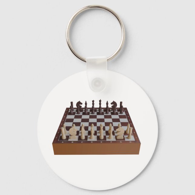 Chessboard with chessmen key ring (Front)