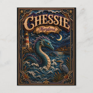 Chessie Maryland Popcut Legends Postcard
