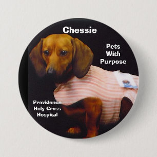 Chessie Pets with Purpose 7.5 Cm Round Badge