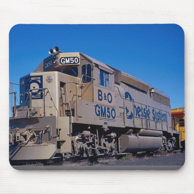 Chessie System/B&O, EMD GP-40 in EMD 50th annivers Mouse Mat (Front)
