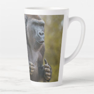 Chest Beating Gorilla Trinket Tray Latte Mug