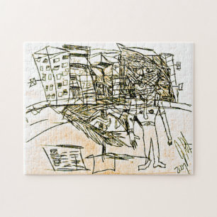 CHEST FACE CITY JIGSAW PUZZLE