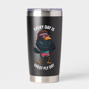 Chest Fly Day - Funny Gym, Insulated Tumbler