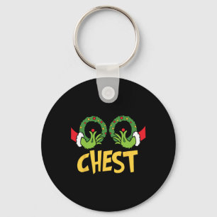 Chest Nuts Christmas  Fun Matching Couple Chest Nu Key Ring
