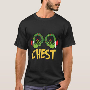 Chest Nuts Christmas  Fun Matching Couple Chest Nu T-Shirt