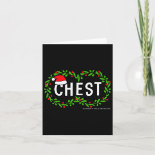 Chest Nuts Christmas Fun Matching Couple Chestnuts Card