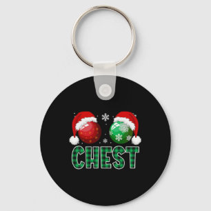 Chest Nuts Christmas Fun Matching Couple Chestnuts Key Ring