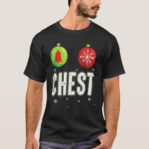 Chest Nuts Christmas Funny Matching Couple Chestnu T-Shirt
