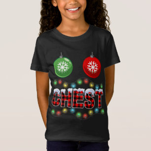Chest Nuts Christmas Lights Xmas Matching Couple C T-Shirt