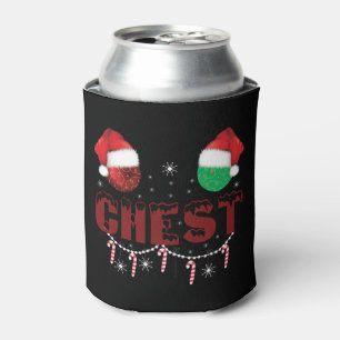 Chest Nuts Christmas Matching Christmas Couples  Can Cooler