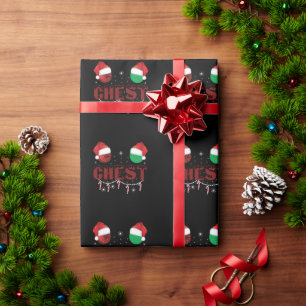 Chest Nuts Christmas Matching Christmas Couples Wrapping Paper