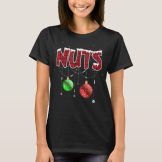 Chest Nuts Christmas Matching Couple Chest T-Shirt