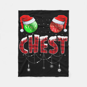 Chest Nuts Christmas Matching Couple Chestnuts 1  Fleece Blanket
