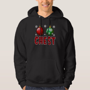 Chest Nuts Christmas   Matching Couple Chestnuts 2 Hoodie